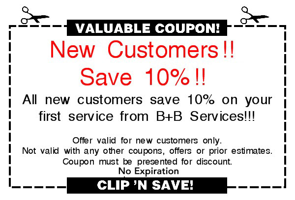 B+B Services - Coupons